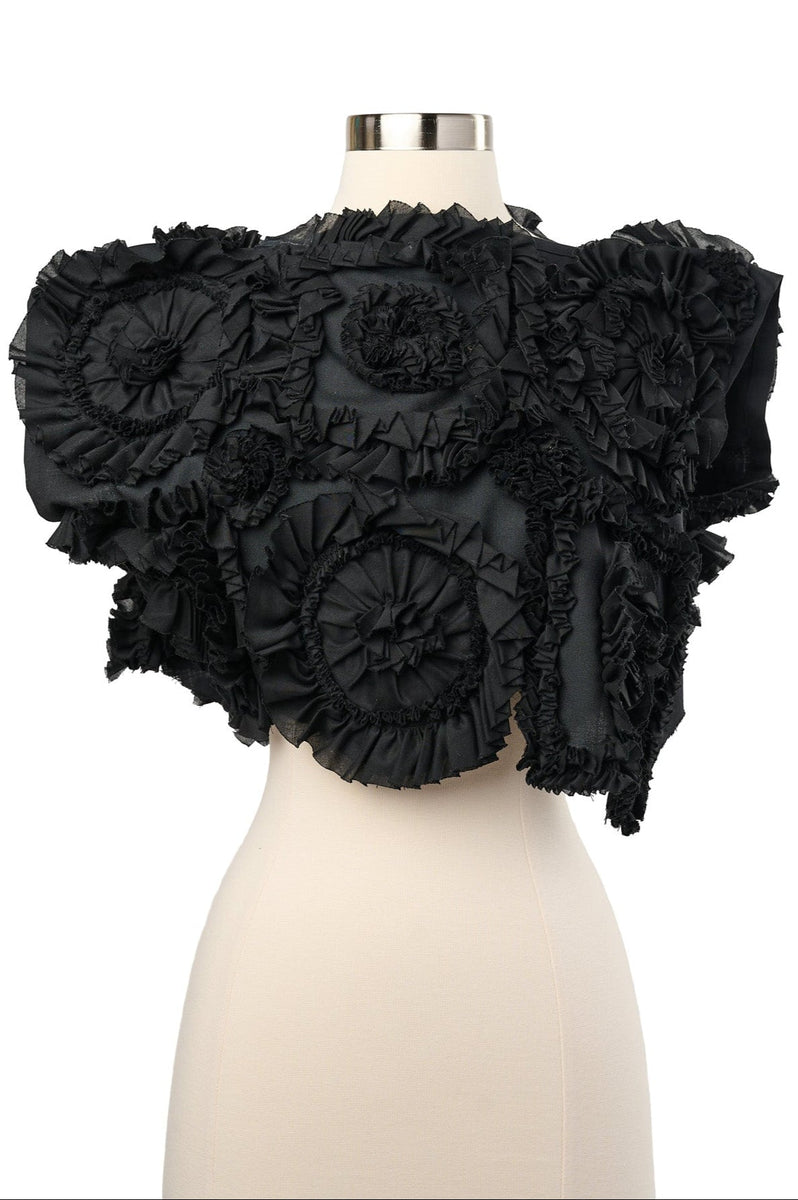 tricot COMME des GARCONS フリルボレロ 黒 M Comme des Garcons Tricot Ribbon Crop Top – Audrey's of Naples