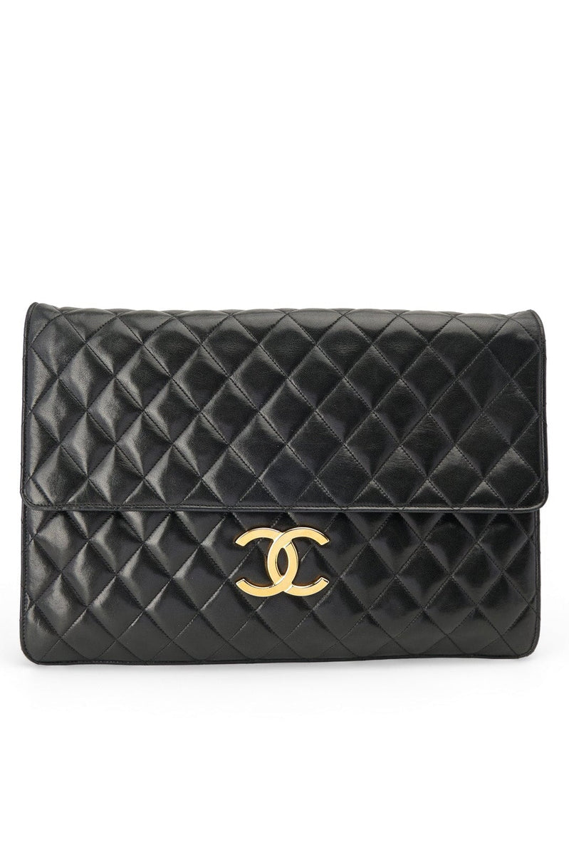 Pre-loved Chanel 1989 XXL Flap Clutch – Audrey's of Naples