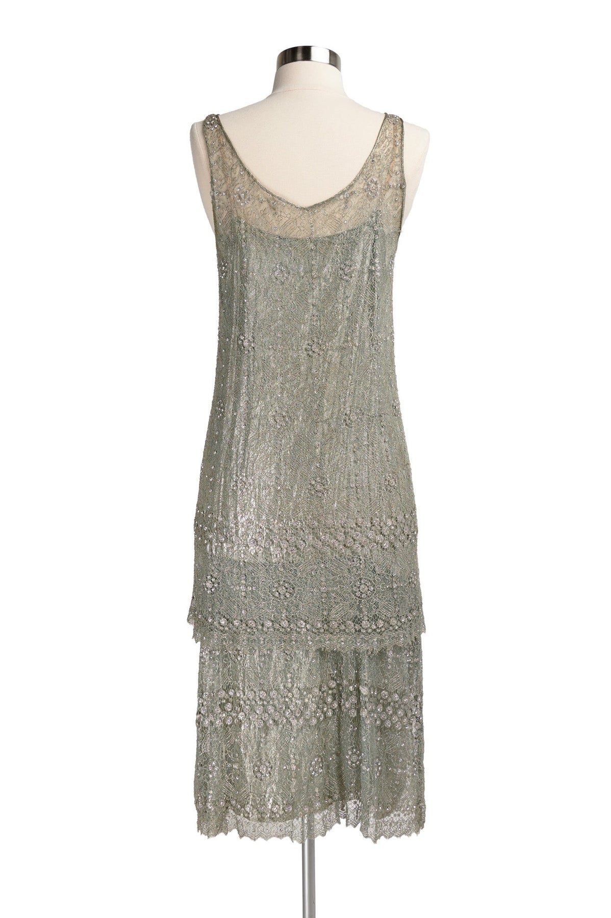 1920s Rare Lame and Rhinestone Flapper Dress Audrey's of Naples 1920s Rare Lame and Rhinestone Flapper Dress Audrey's of Naples