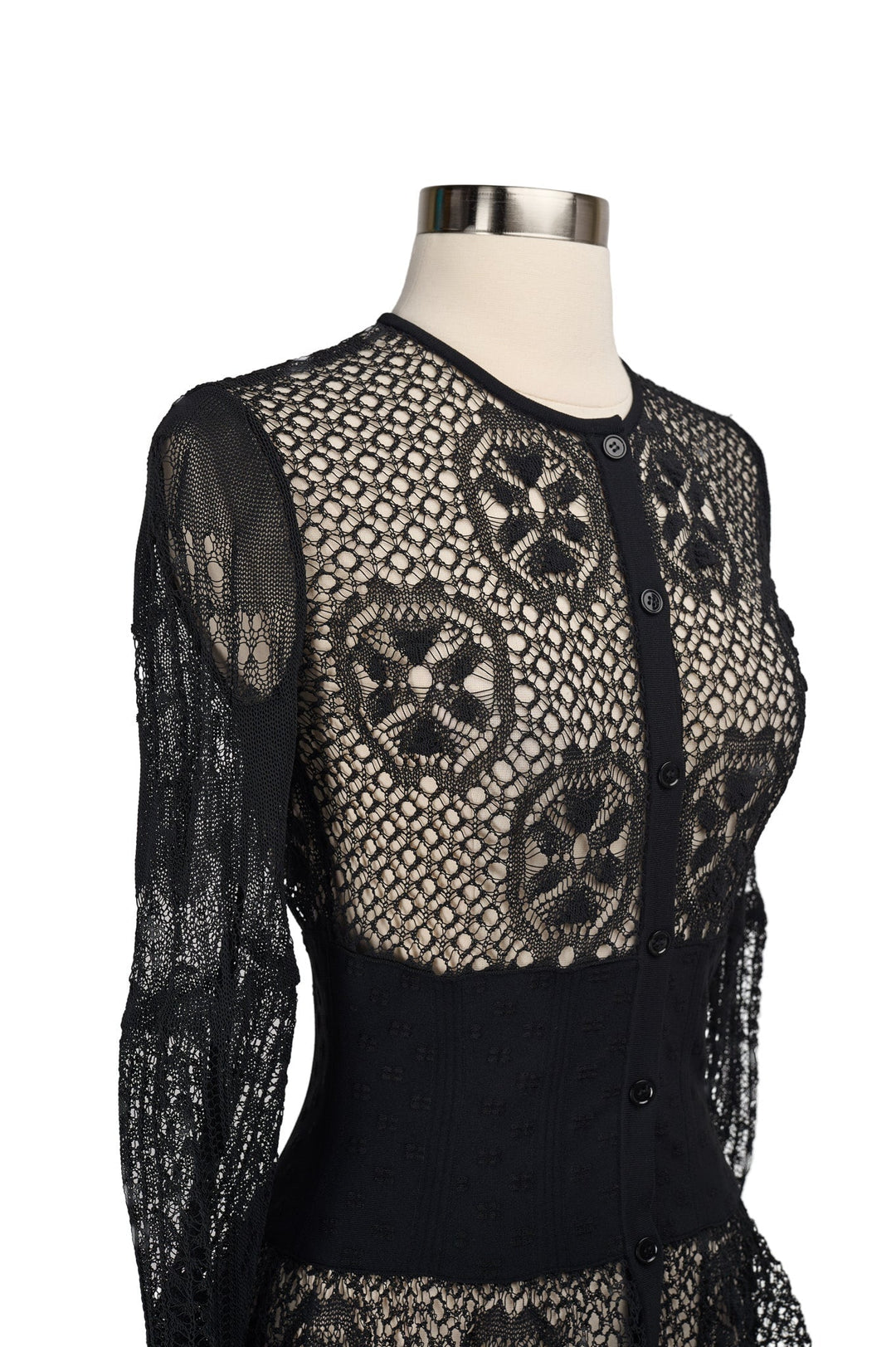 Alexander McQueen Lace Peplum Cardigan – Audrey's of Naples