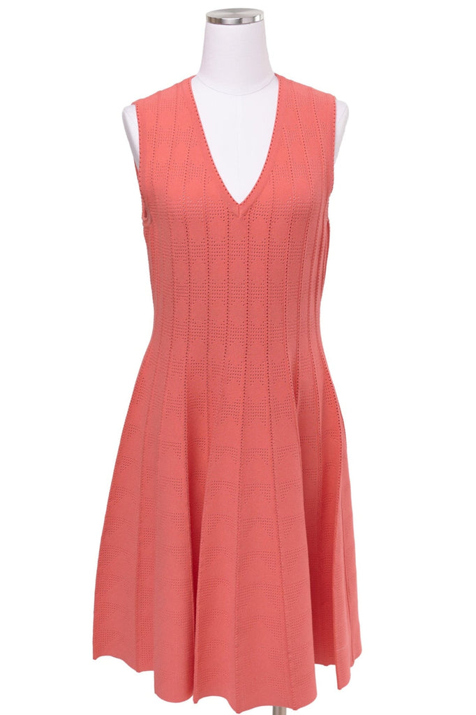 carolina herrera fit and flare dress Carolina Herrera Rose Jacquard Fit-and-flare Midi Dress