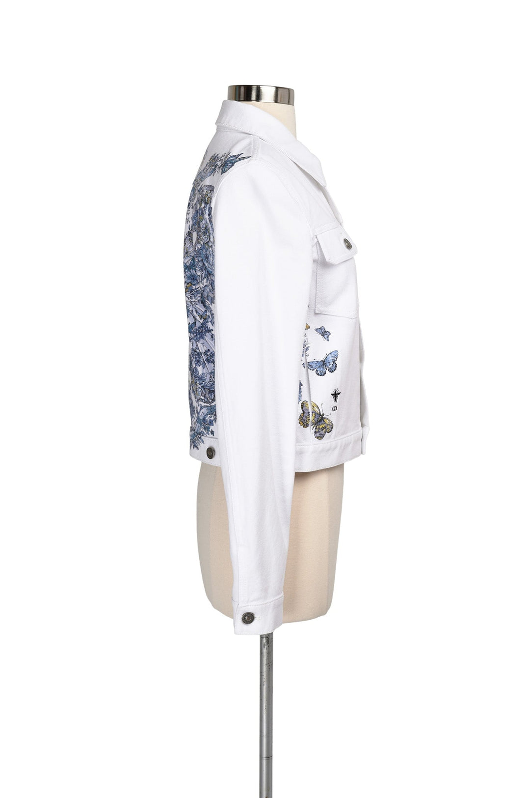 Christian Dior 蝶刺繍 ホワイトデニムジャケット Christian Dior Butterfly Jacket – Audrey's of Naples
