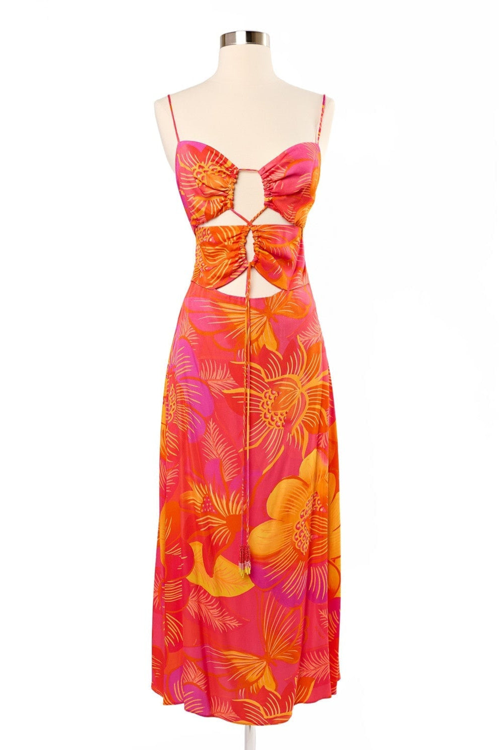 farm rio red garden sleeveless midi dress Farm Rio Summer Garden Ombre Midi Dress – Audrey's of Naples