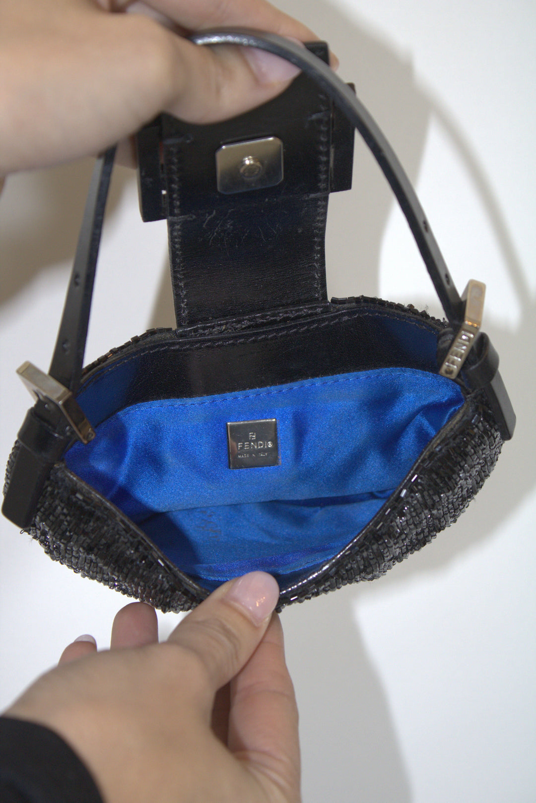 Fendi Black Beaded Mini Croissant Bag – Audrey's of Naples