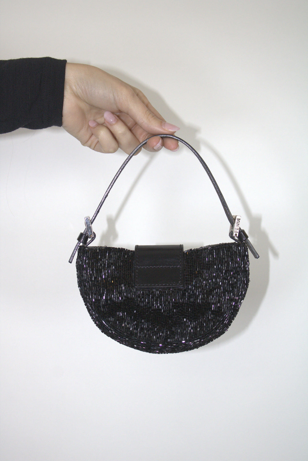 Fendi Black Beaded Mini Croissant Bag – Audrey's of Naples
