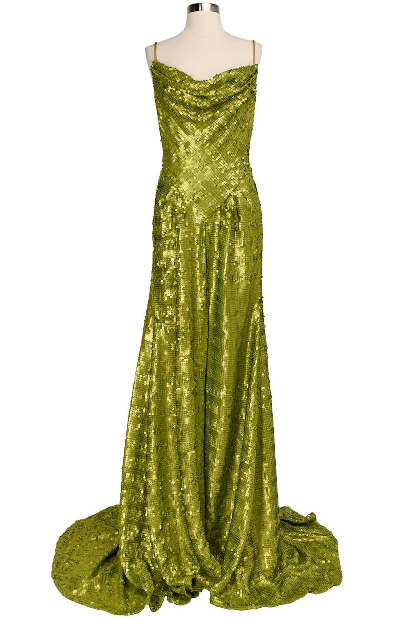 green emerald velvet dress Kelly Chase Couture Evening Wear Gown 22-123 main image 0