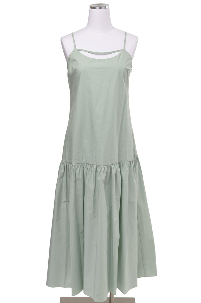 olivaceous midi dress OLIVACEOUS Lorelei linen dress M