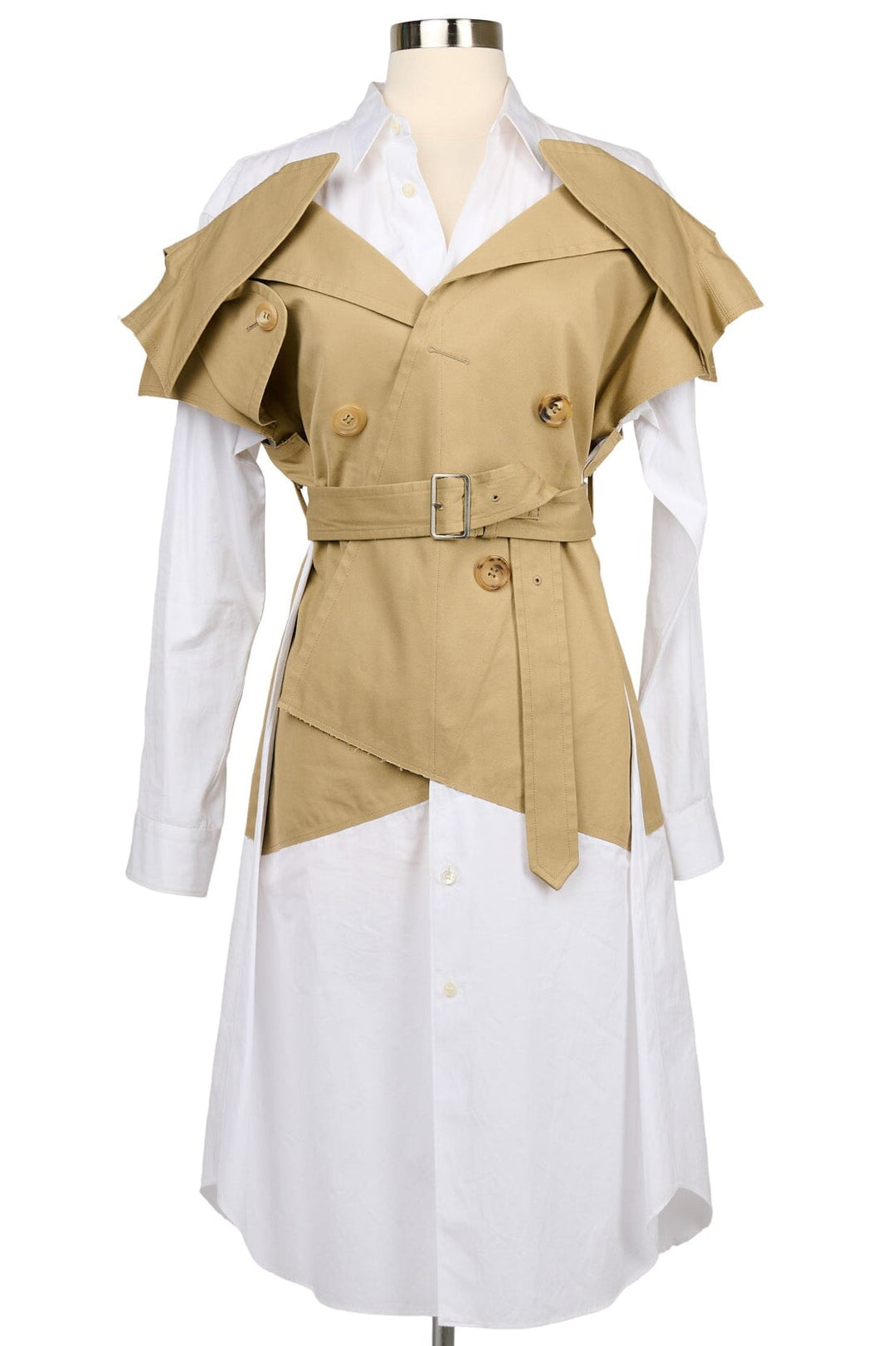 junya watanabe shirt dress Junya Watanabe Cotton Pleated Shirt Dress