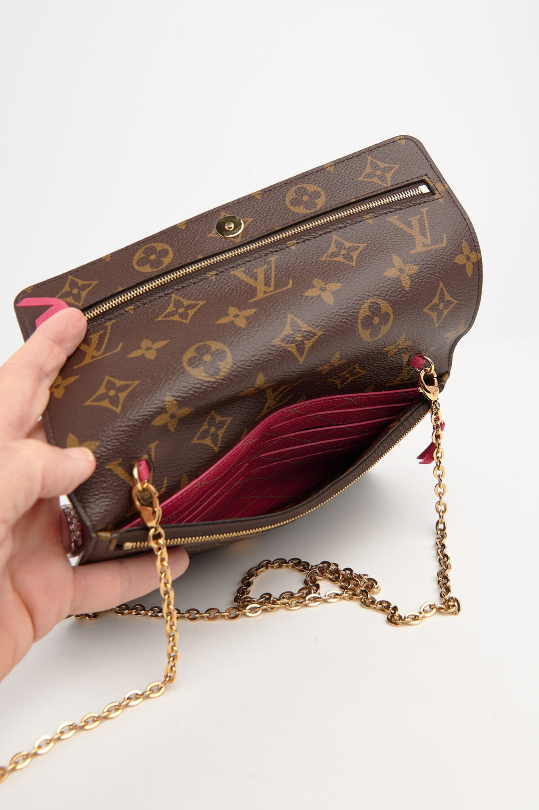 Pre-loved Louis Vuitton Summer Trunks and Bags Wallet On Chain