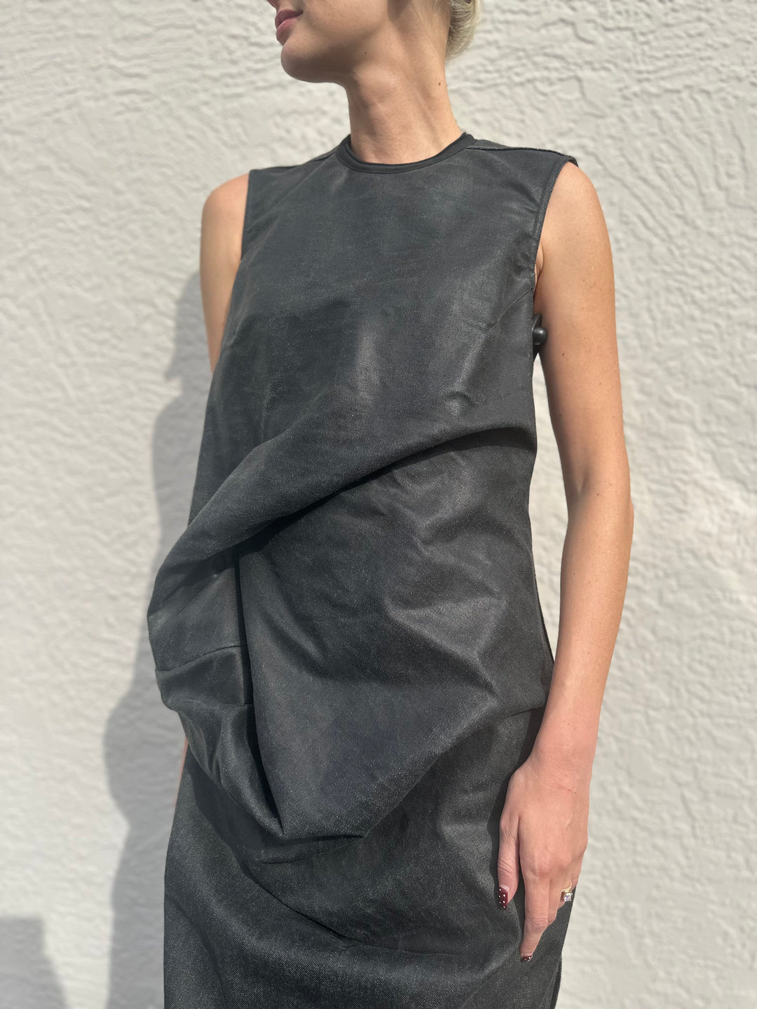 Rick Owens F/W 2017 Glitter Coated Denim Long Dress  Audrey's of Naples