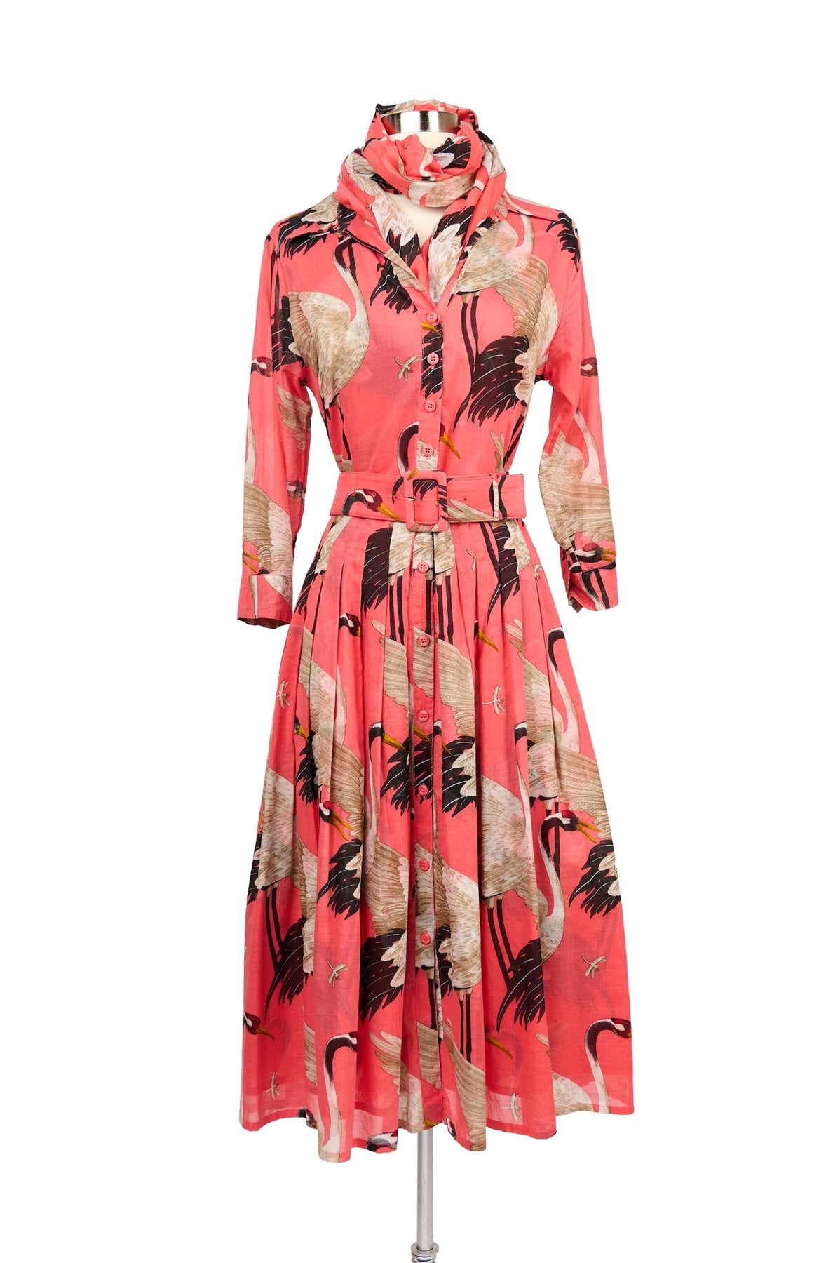 Samantha Sung Crane Print Long Dress Audrey's of Naples Samantha Sung Crane Print Long Dress Audrey's of Naples