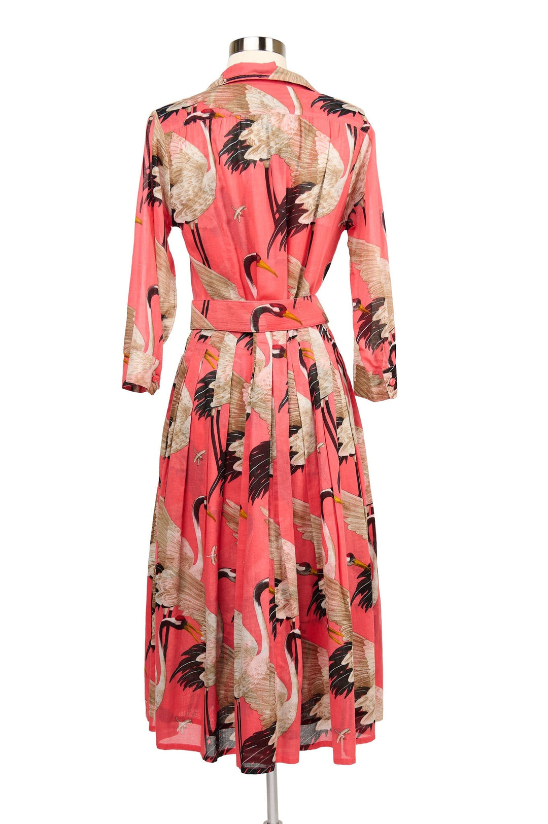 Samantha Sung Crane Print Long Dress – Audrey display picture 2