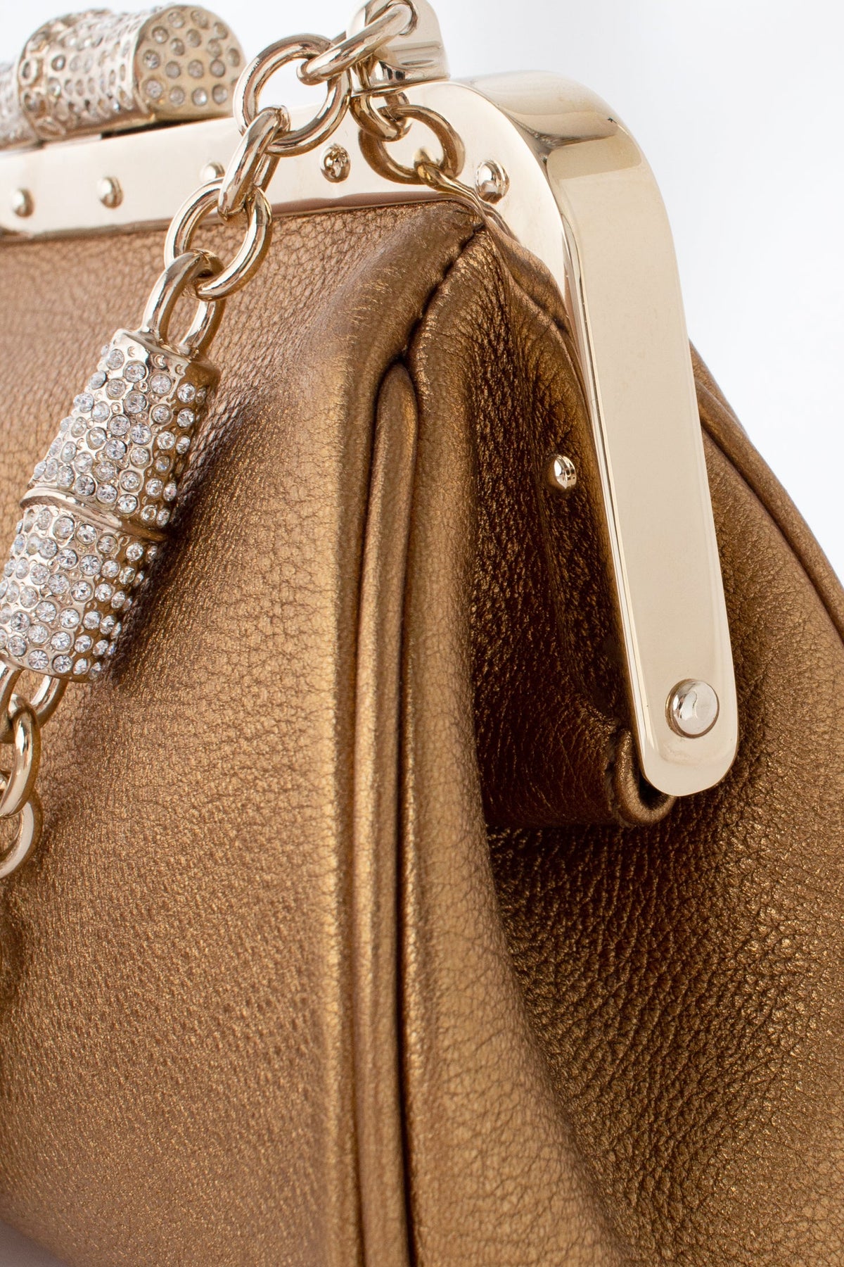Metallic Leather Clutch Bag, Bronze Evening Purse, Angel - Fgalaze Genuine  Leather Bags & Accessories