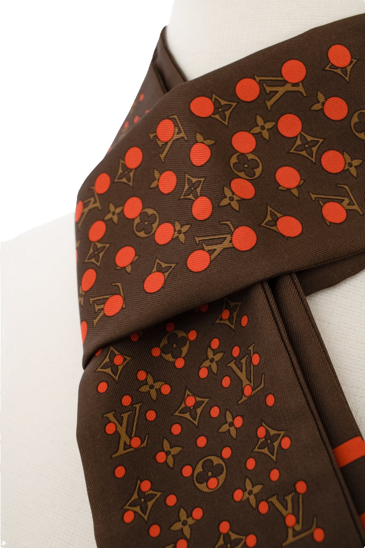 Louis Vuitton Brown Silk Scarf – Audrey's of Naples